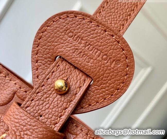 Promotional Louis Vuitton All In BB Bucket Bag in Monogram Empreinte Leather M28820 Brown 2026