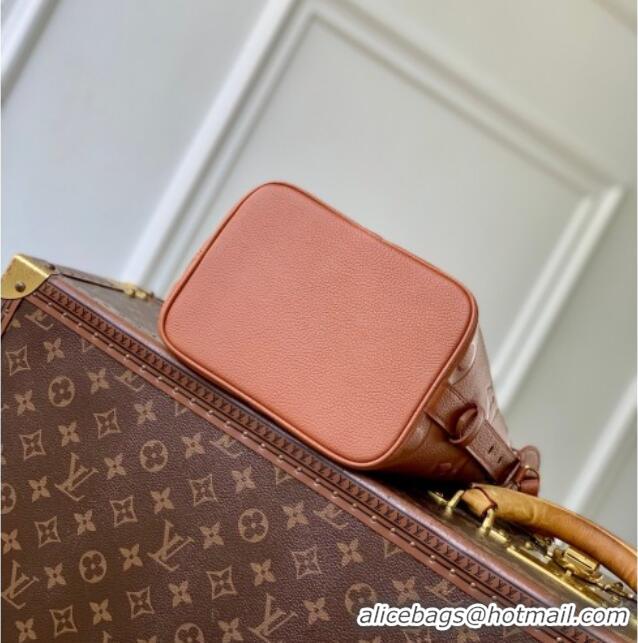 Promotional Louis Vuitton All In BB Bucket Bag in Monogram Empreinte Leather M28820 Brown 2026