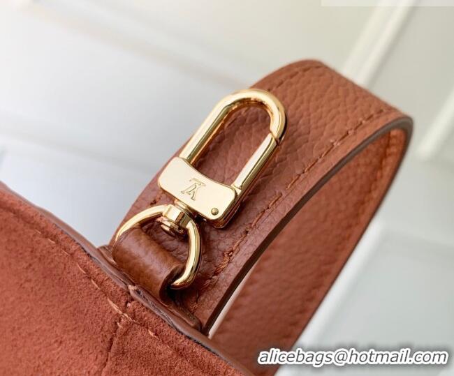 Promotional Louis Vuitton All In BB Bucket Bag in Monogram Empreinte Leather M28820 Brown 2026