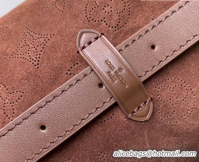 Buy Cheap Louis Vuitton CarryAll PM Bag in Mahina Suede M26421 Dark Brown 2026