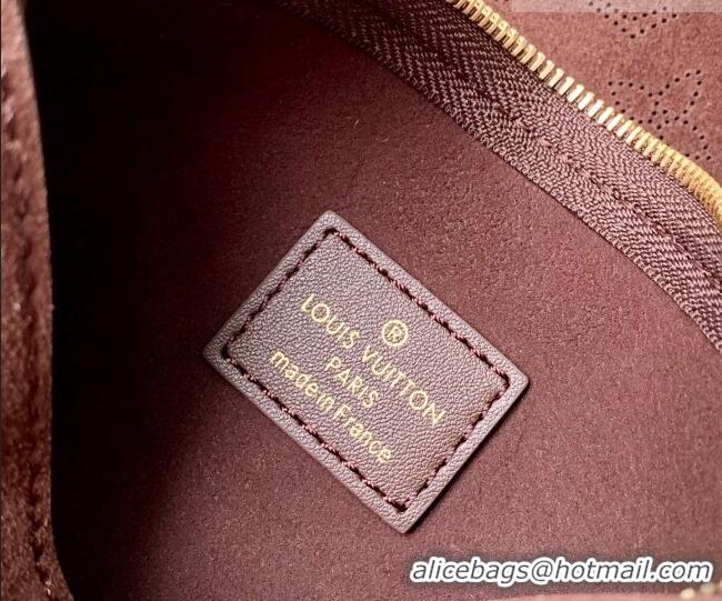 Buy Cheap Louis Vuitton CarryAll PM Bag in Mahina Suede M26421 Dark Brown 2026