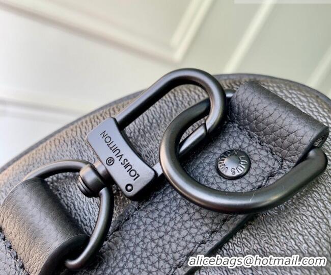 Discount Louis Vuitton Men's Keepall Bandoulière 25 Bag in Black Monogram Midnight Canvas M28369 2026