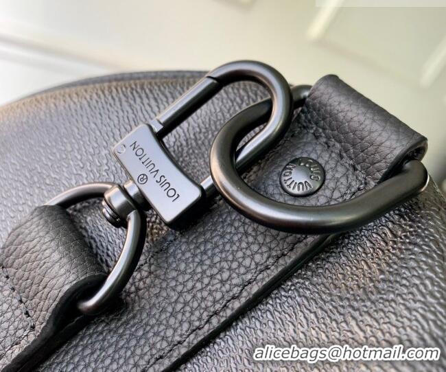 Famous Brand Louis Vuitton Men's Keepall Bandoulière 35 Bag in Black Monogram Midnight Canvas M28370 2026