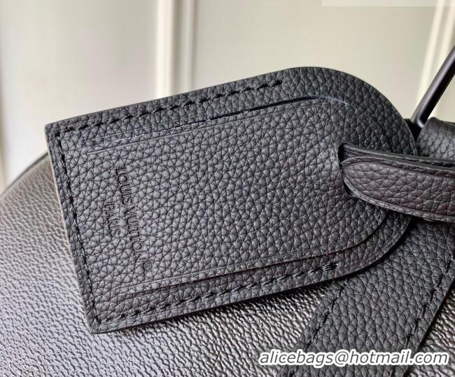 Famous Brand Louis Vuitton Men's Keepall Bandoulière 35 Bag in Black Monogram Midnight Canvas M28370 2026