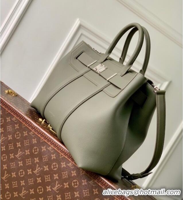 Top Grade Louis Vuitton Georges Tote MM bag in Calfskin Leather M23154 Green 2026