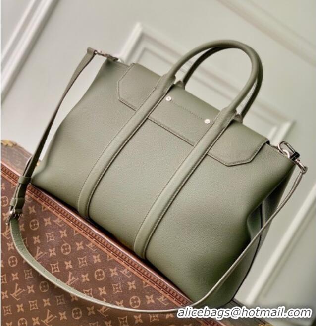 Top Grade Louis Vuitton Georges Tote MM bag in Calfskin Leather M23154 Green 2026