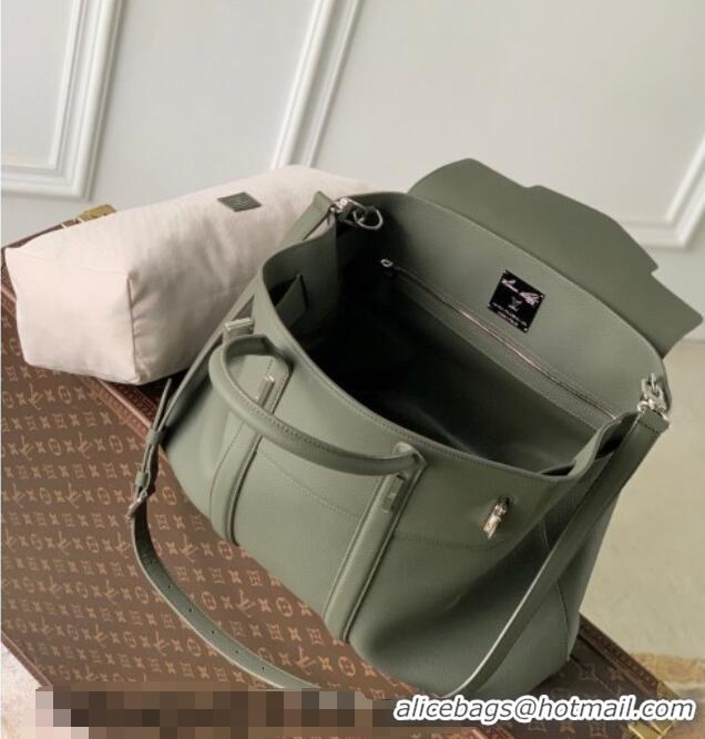 Top Grade Louis Vuitton Georges Tote MM bag in Calfskin Leather M23154 Green 2026