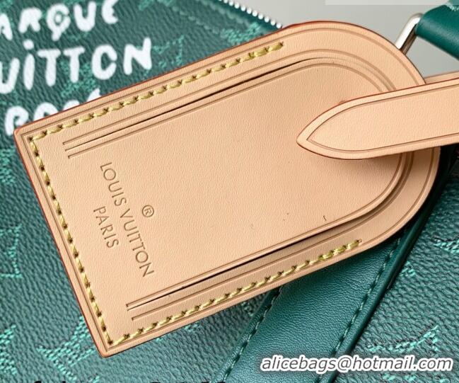 Grade Design Louis Vuitton Men's Keepall Bandoulière 50 Travel Bag in Monogram Heritage Canvas M26866 Green 2026