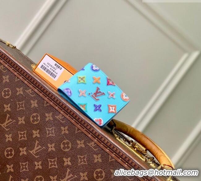 Buy Discount Louis Vuitton Slender Wallet in Monogram Donuts Canvas M28042 Blueberry Blue 2026