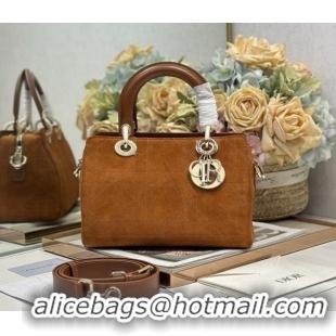 Luxury Cheap Dior Lady Dior Small Top Handle Bag in Smooth Leather 1440S Apricot 2026