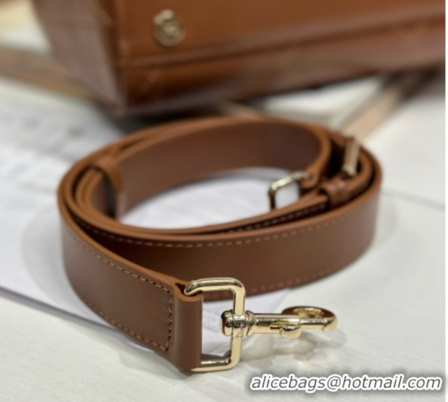 Good Product Dior Lady Dior Small Top Handle Bag in Cannage Smooth Leather 1440S Brown 2026