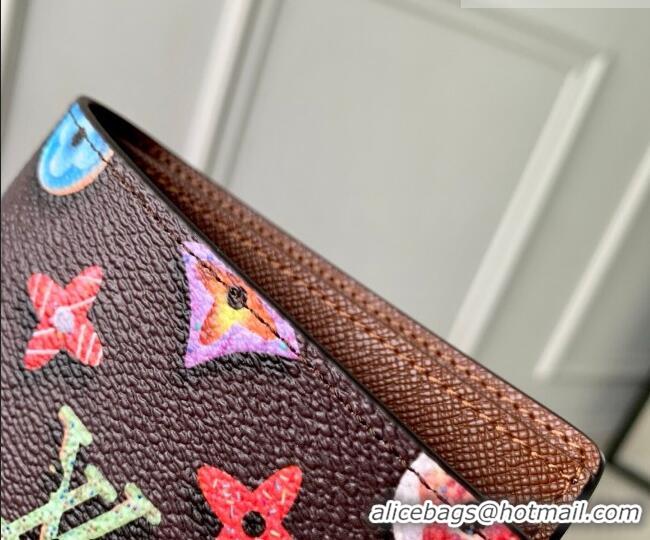 Discount Louis Vuitton Slender Wallet in Monogram Donuts Canvas M28283 Chocolate Brown 2026