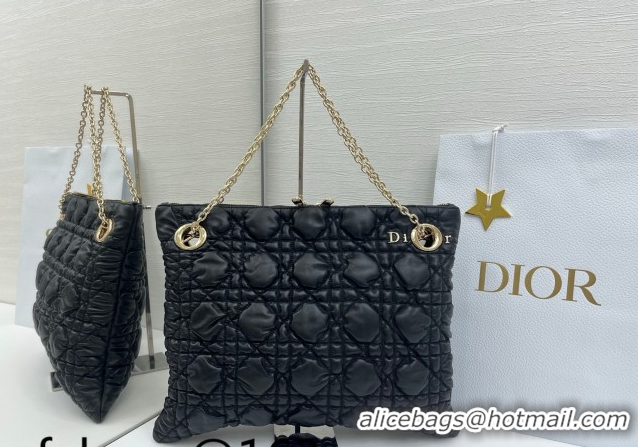 Popular Style Dior Cannage - Quilted Leather Tote Bag Black DR012601 2026