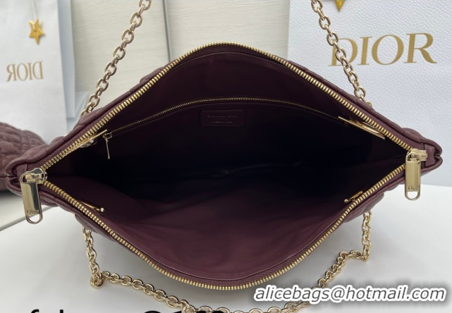 Classic Dior Cannage - Quilted Leather Tote Bag DR012601 Burgundy 2026