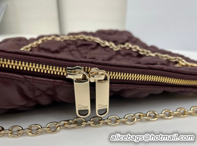 Classic Dior Cannage - Quilted Leather Tote Bag DR012601 Burgundy 2026