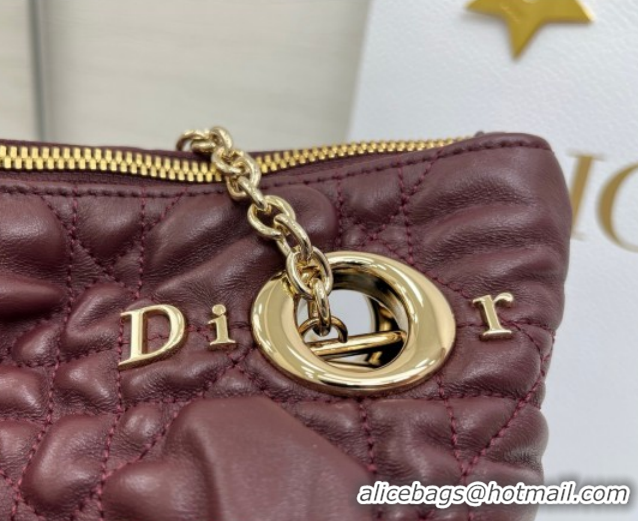 Classic Dior Cannage - Quilted Leather Tote Bag DR012601 Burgundy 2026