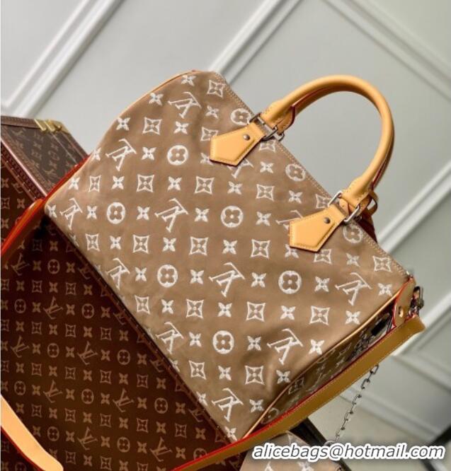 Promotional Louis Vuitton Speedy P9 Bandoulière 40 Bag in Suede M24430 Brown 2025