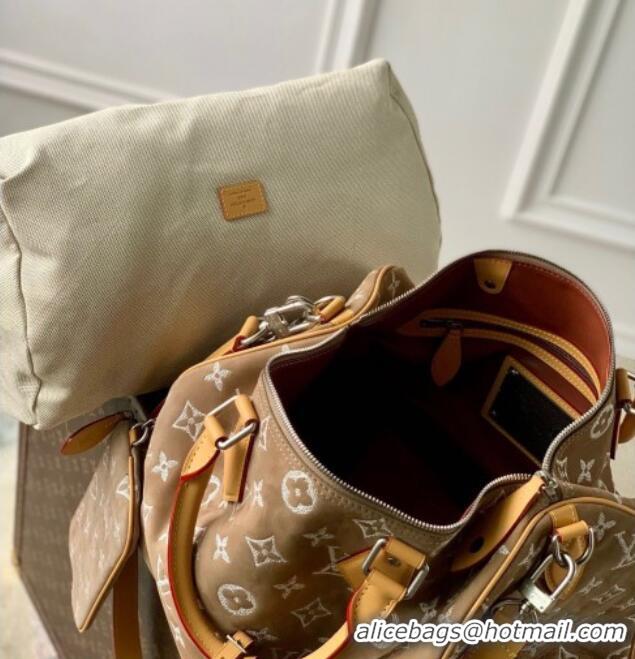 Promotional Louis Vuitton Speedy P9 Bandoulière 40 Bag in Suede M24430 Brown 2025