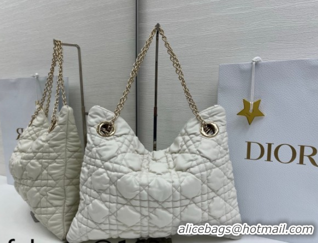 Charming Dior Cannage - Quilted Leather Tote Bag DR012601 White 2026