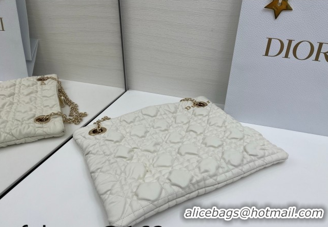 Charming Dior Cannage - Quilted Leather Tote Bag DR012601 White 2026