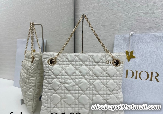 Charming Dior Cannage - Quilted Leather Tote Bag DR012601 White 2026
