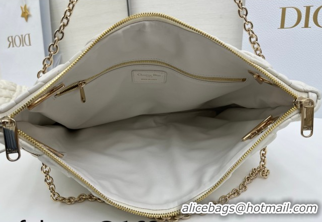 Charming Dior Cannage - Quilted Leather Tote Bag DR012601 White 2026