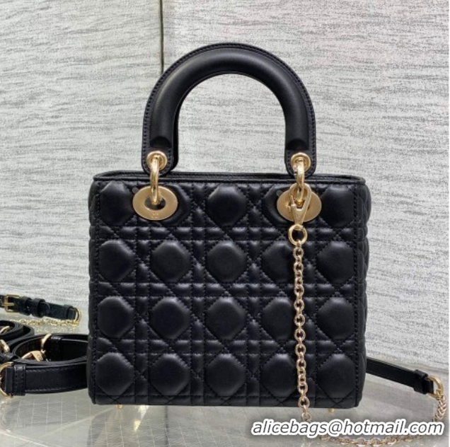 Stylish Dior Small Lady Dior My ABCDior Bag in Cannage Lambskin Leather Black DR012602 2026