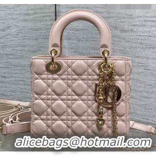 Big Discount Dior Small Lady Dior My ABCDior Bag in Cannage Lambskin Leather DR012602 Pink 2026