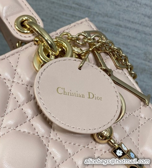 Big Discount Dior Small Lady Dior My ABCDior Bag in Cannage Lambskin Leather DR012602 Pink 2026