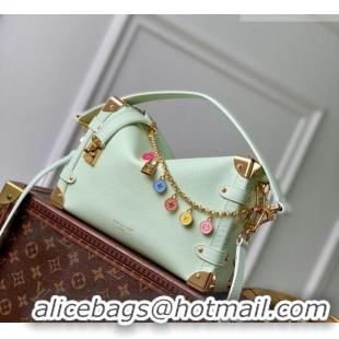 Super Quality Louis Vuitton Side Trunk MM Bag in Calf leather with Chain Charm M27449 Jade Green 2026