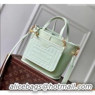 Grade Design Louis Vuitton Neverfull Bandoulière Inside Out BB Tote bag Green Leather/Monogram Coated Canvas M28236 2026