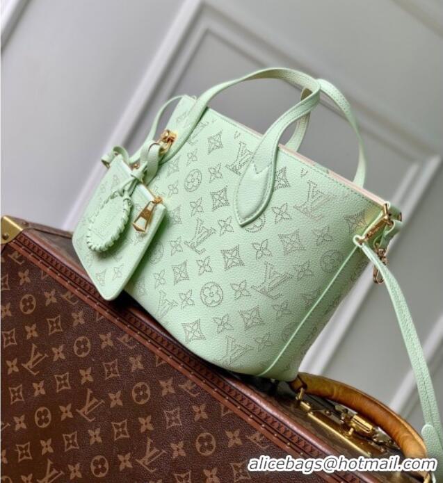 Trendy Design Louis Vuitton Blossom PM Tote Bag in Mahina Perforated Leather M27599 Jade Green 2026