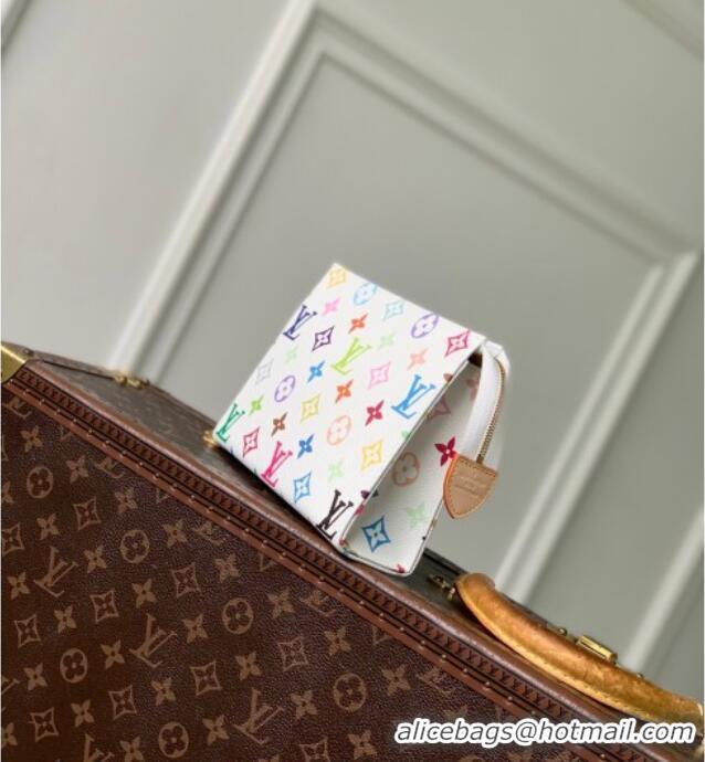 Top Grade Louis Vuitton LV x TM Toiletry Pouch 19 in Multicolored/White Canvas M28241 2026