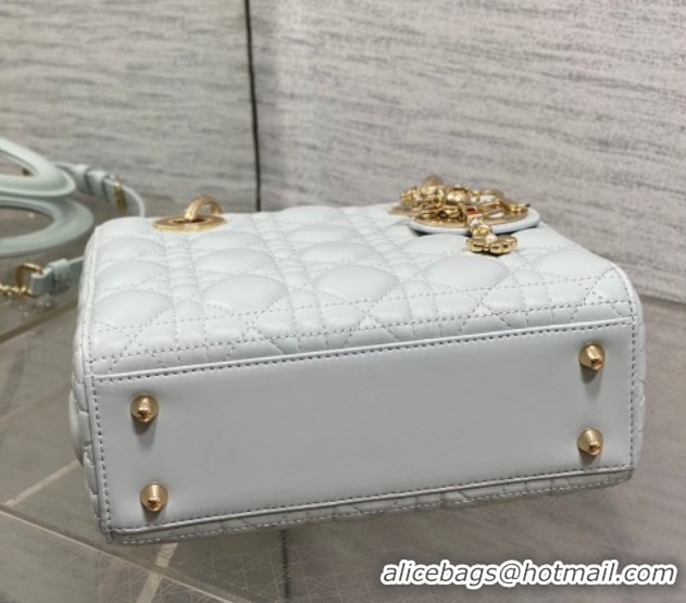 Trendy Design Dior Small Lady Dior My ABCDior Bag in Cannage Lambskin Leather DR012602 Blue 2026