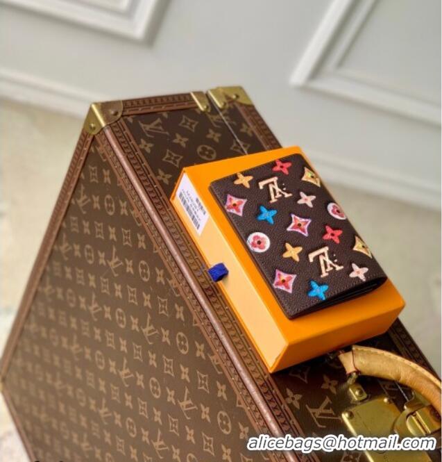 Luxury Cheap Louis Vuitton Passport Cover in Monogram Donuts Canvas M28281 Chocolate Brown 2026