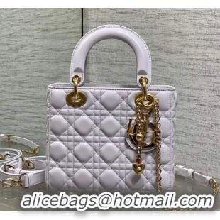 Sumptuous Dior Small Lady Dior My ABCDior Bag in Cannage Lambskin Leather DR012602 Purple 2026