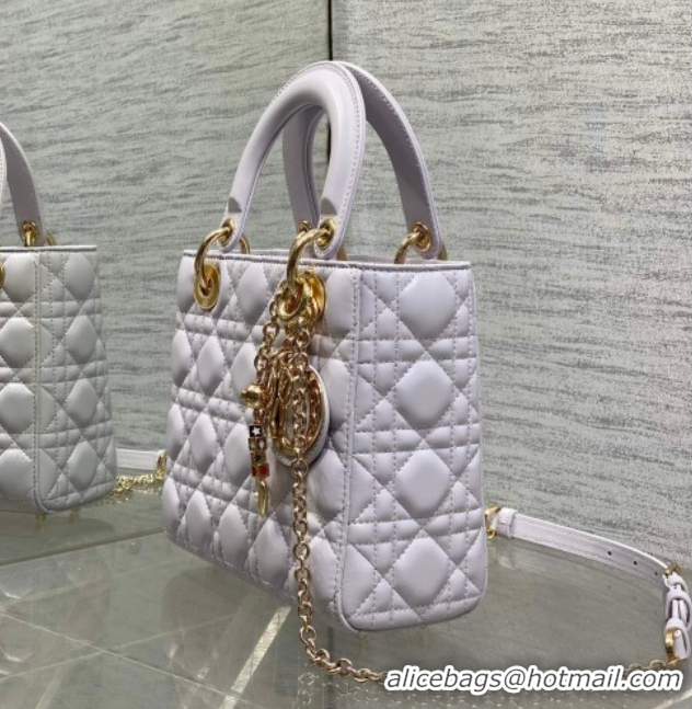 Sumptuous Dior Small Lady Dior My ABCDior Bag in Cannage Lambskin Leather DR012602 Purple 2026