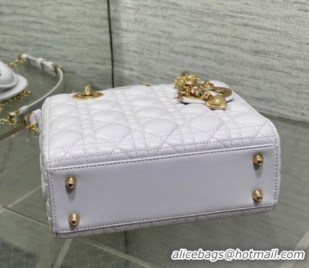 Sumptuous Dior Small Lady Dior My ABCDior Bag in Cannage Lambskin Leather DR012602 Purple 2026