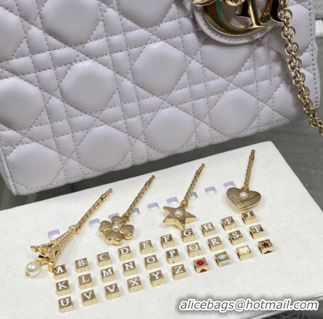Sumptuous Dior Small Lady Dior My ABCDior Bag in Cannage Lambskin Leather DR012602 Purple 2026