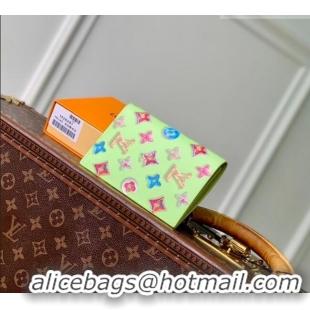 Best Price Louis Vuitton Passport Cover in Monogram Donuts Canvas M28039 Pistachio Green 2026