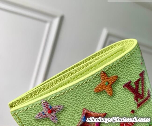 Best Price Louis Vuitton Passport Cover in Monogram Donuts Canvas M28039 Pistachio Green 2026