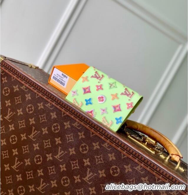 Best Price Louis Vuitton Passport Cover in Monogram Donuts Canvas M28039 Pistachio Green 2026