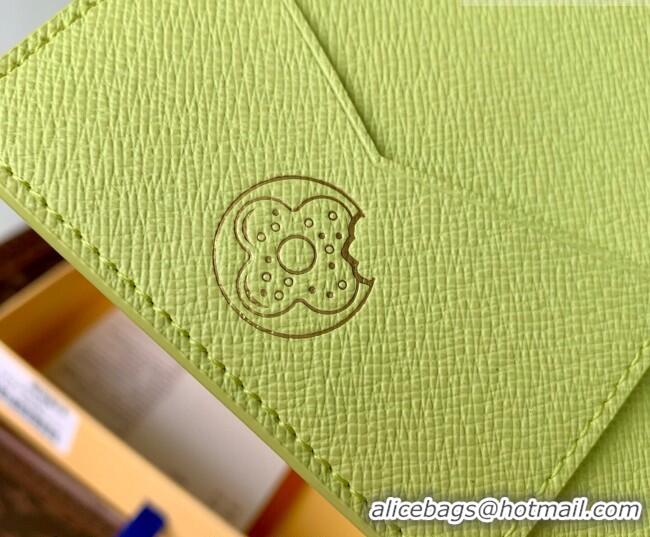 Best Price Louis Vuitton Passport Cover in Monogram Donuts Canvas M28039 Pistachio Green 2026