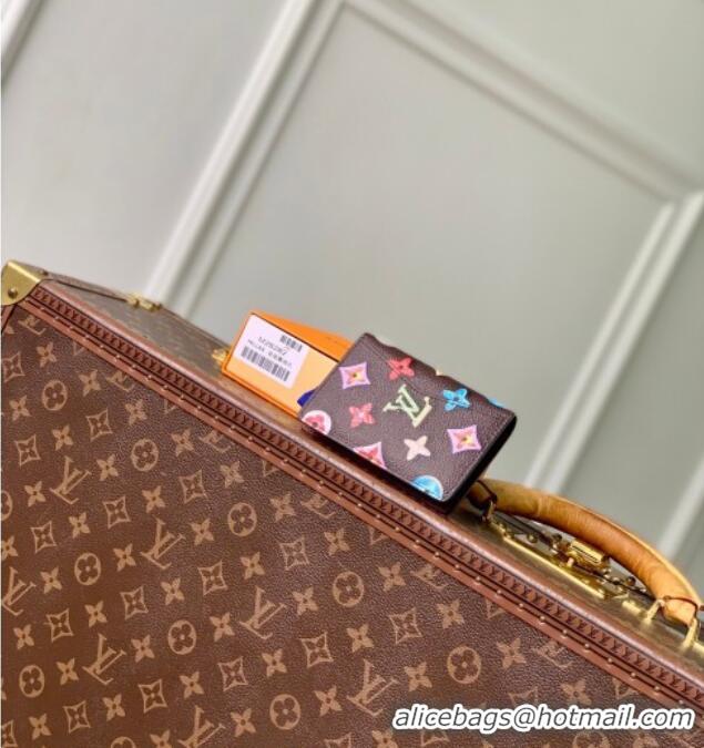 Super Quality Louis Vuitton Pocket Organizer in Monogram Donuts Canvas M28282 Chocolate Brown 2026