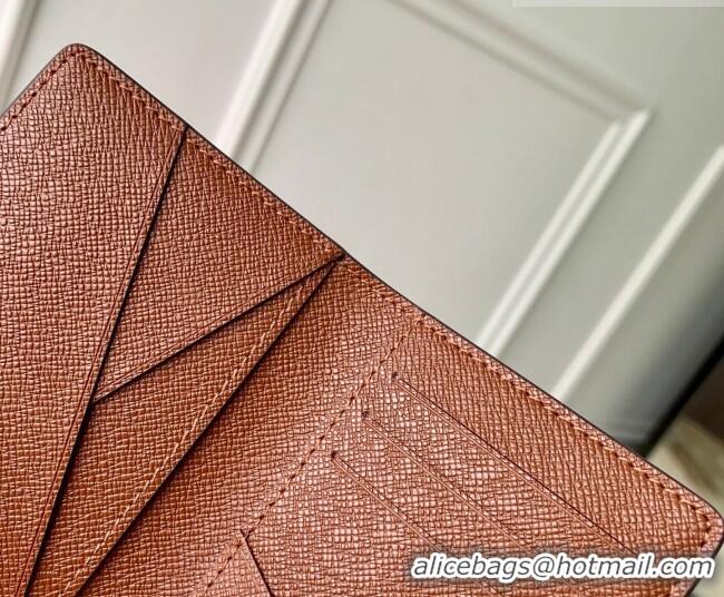 Super Quality Louis Vuitton Pocket Organizer in Monogram Donuts Canvas M28282 Chocolate Brown 2026
