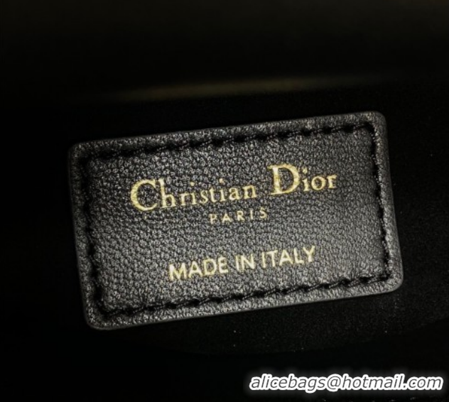 Luxury Dior Small Lady Dior My ABCDior Bag in Cannage Lambskin Leather with Openwork Charm Black DR012603 2026