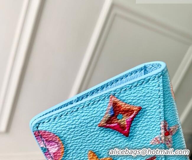 Good Taste Louis Vuitton Pocket Organizer in Monogram Donuts Canvas M28045 Blueberry Blue 2026