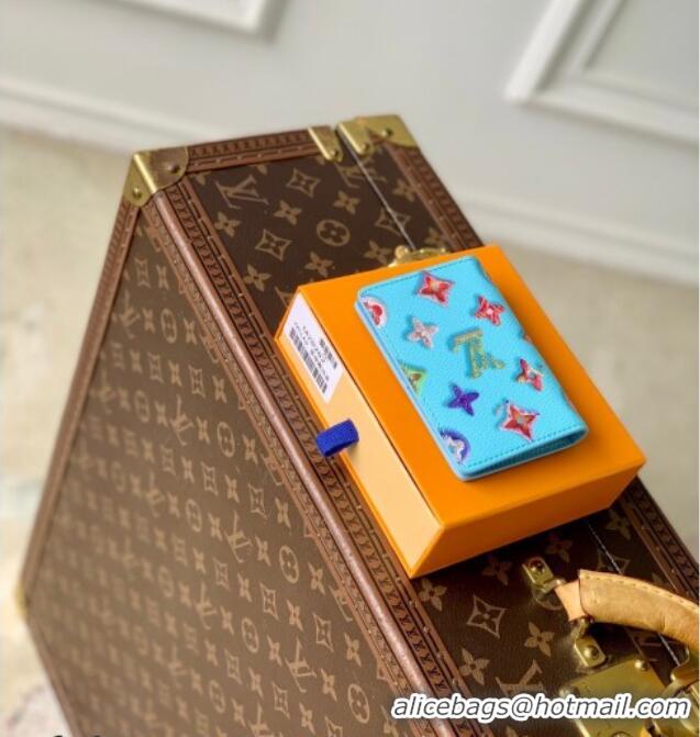 Good Taste Louis Vuitton Pocket Organizer in Monogram Donuts Canvas M28045 Blueberry Blue 2026