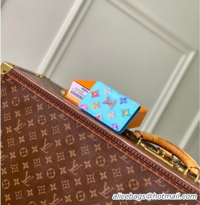 Good Taste Louis Vuitton Pocket Organizer in Monogram Donuts Canvas M28045 Blueberry Blue 2026