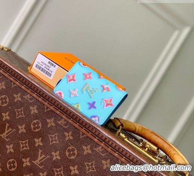 Good Taste Louis Vuitton Pocket Organizer in Monogram Donuts Canvas M28045 Blueberry Blue 2026